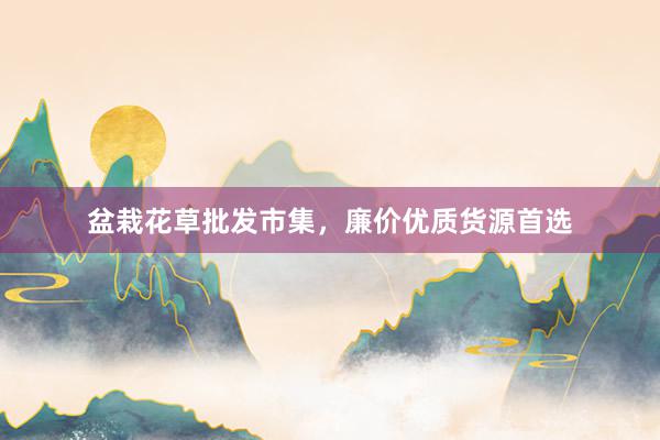 盆栽花草批发市集，廉价优质货源首选